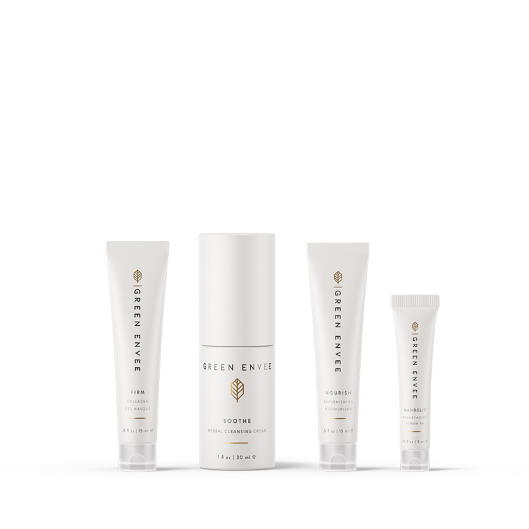 Holiday Luxe Mini Set Green Envee Wholesale Fresh Botanic Skin Body